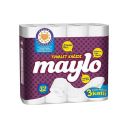 Maylo Tuvalet Kağıdı 3 Katlı 32'li Paket Maylo Tuvalet Kağıdı 3 Katlı 32'li Paket