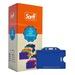 Sarff Kart Muhafaza Kabı Yatay 50'li Paket Mavi 15323013 Sarff Kart Muhafaza Kabı Yatay 50'li Paket Mavi 15323013