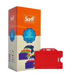 Sarff Kart Muhafaza Kabı Yatay 50'li Paket Kırmızı 15323014 Sarff Kart Muhafaza Kabı Yatay 50'li Paket Kırmızı 15323014