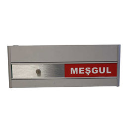 Kapı İsimliği No:6 Serbest-Meşgul Geçişli Kapı İsimliği No:6 Serbest-Meşgul Geçişli