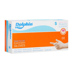 Dolphin Lateks Pudralı Muayene Eldiveni Small Dolphin Lateks Pudralı Muayene Eldiveni Small