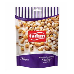 Tadım Kokteyl Karışık Kuruyemiş 180 gr Tadım Kokteyl Karışık Kuruyemiş 180 gr