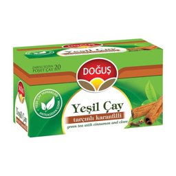Doğuş Yeşil Çay Tarçın Karanfilli 1,75 gr 20’li Paket Doğuş Yeşil Çay Tarçın Karanfilli 1,75 gr 20’li Paket