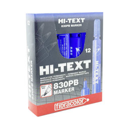 Hi-Text 830-PB Permanent Koli Kalemi Yuvarlak Uçlu 12'li - Mavi Hi-Text 830-PB Permanent Koli Kalemi Yuvarlak Uçlu 12'li - Mavi
