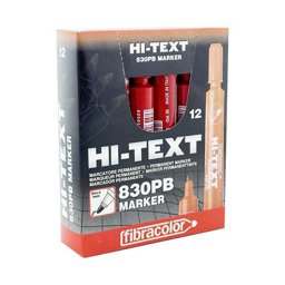Hi-Text 830-PB Permanent Koli Kalemi Yuvarlak Uçlu 12'li - Kırmızı Hi-Text 830-PB Permanent Koli Kalemi Yuvarlak Uçlu 12'li - Kırmızı