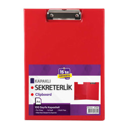 İş'te Sekreterlik Kapaklı A4 Pvc 47269 - Kırmızı İş'te Sekreterlik Kapaklı A4 Pvc 47269 - Kırmızı
