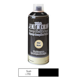Artdeco Akrilik Sprey Boya 400 ml Mat Siyah M790 Artdeco Akrilik Sprey Boya 400 ml Mat Siyah M790