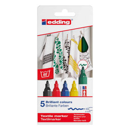 Edding E-4500 T-Shirt Kumaş Kalemi 5′li Basic Edding E-4500 T-Shirt Kumaş Kalemi 5′li Basic