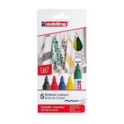 Edding E-4500 T-Shirt Kumaş Kalemi 5′li Warm Edding E-4500 T-Shirt Kumaş Kalemi 5′li Warm