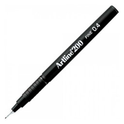 Artline 200N Fine Keçe Uçlu Kalem 0.4 mm - Siyah Artline 200N Fine Keçe Uçlu Kalem 0.4 mm - Siyah
