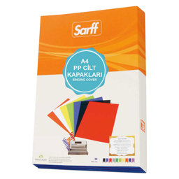 Sarff Pvc Cilt Kapağı 450 Mikron A4 50'li Paket - Opak Siyah Sarff Pvc Cilt Kapağı 450 Mikron A4 50'li Paket - Opak Siyah