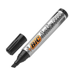 BIC 2300 Permanent Marker Kesik Uç Siyah BIC 2300 Permanent Marker Kesik Uç Siyah