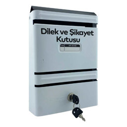 Sgs Metal Posta Kutusu ve Dilek Şikayet Kutusu SGS-333 - Beyaz - 27x21x6cm Sgs Metal Posta Kutusu ve Dilek Şikayet Kutusu SGS-333 - Beyaz - 27x21x6cm