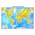 Inter Askılı Dünya Haritası Siyasi-Fiziki Çift Taraflı Çıtalı 70x100 cm INT-819, Resim 2