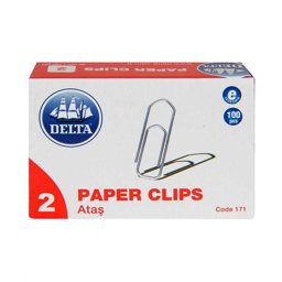 Delta Ataş 171 26 mm No:2 100 Adet - Metalik Gri Delta Ataş 171 26 mm No:2 100 Adet - Metalik Gri