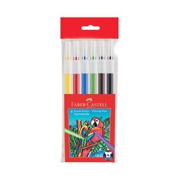 Faber Castell Keçeli Boya Kalemi Yıkanabilir 6 Renk