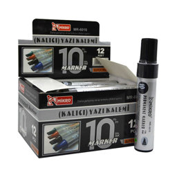 Mikro 6010 Permanent Koli Kalemi Kesik Uç 10 mm Siyah 12 Adet Mikro 6010 Permanent Koli Kalemi Kesik Uç 10 mm Siyah 12 Adet