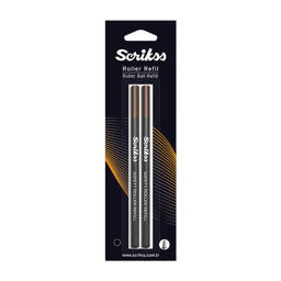 Scrikss Roller Kalem Refili 0.7 mm Siyah 2'li Blister Scrikss Roller Kalem Refili 0.7 mm Siyah 2'li Blister