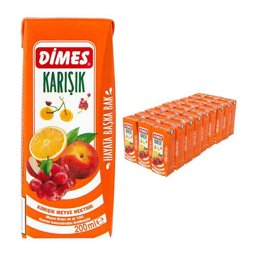 Dimes Meyve Suyu Karışık 200 ml 27li Dimes Meyve Suyu Karışık 200 ml 27li