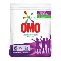 Omomatik Active Toz Çamaşır Deterjanı Renkli 4 kg