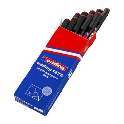 Edding 147S Silinebilir Asetat Kalemi Silgili 0.3 mm Kırmızı 10 Adet Edding 147S Silinebilir Asetat Kalemi Silgili 0.3 mm Kırmızı 10 Adet