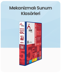 Mekanizmalı Sunum Klasörleri kategorisindeki ürünleri göster Mekanizmalı Sunum Klasörleri kategorisi için resim