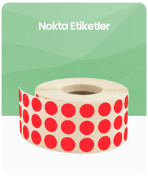 Nokta Etiketler kategorisindeki ürünleri göster Nokta Etiketler kategorisi için resim
