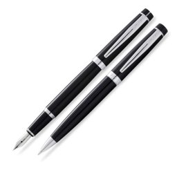 Scrikss 38 Dolma Kalem + Tükenmez Kalem Lüks Kutulu - Siyah Krom Scrikss 38 Dolma Kalem + Tükenmez Kalem Lüks Kutulu - Siyah Krom