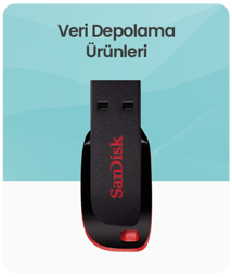 Veri Depolama Ürünleri kategorisindeki ürünleri göster Veri Depolama Ürünleri kategorisi için resim