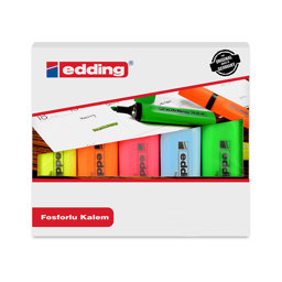 Edding 344 Fosforlu Kalem 5'li Paket Karışık Renk için detaylı bilgi göster Edding 344 Fosforlu Kalem 5'li Paket Karışık Renk resmi