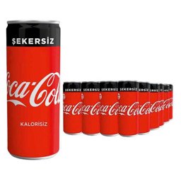 Coca Cola 330 ml Şekersiz 24'lü Paket