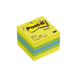 3M Post It Yapışkanlı Not Kağıdı Mini 400 Yaprak 51x51 mm Sarı resmi