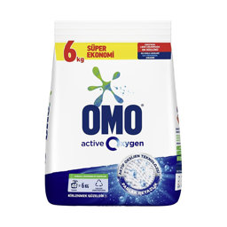 Omo Active Oxygen Toz Çamaşır Deterjanı Parlak Beyazlık 6 Kg resmi
