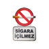 Sigara İçilmez Levhası Özel Kesim 25x35 cm resmi