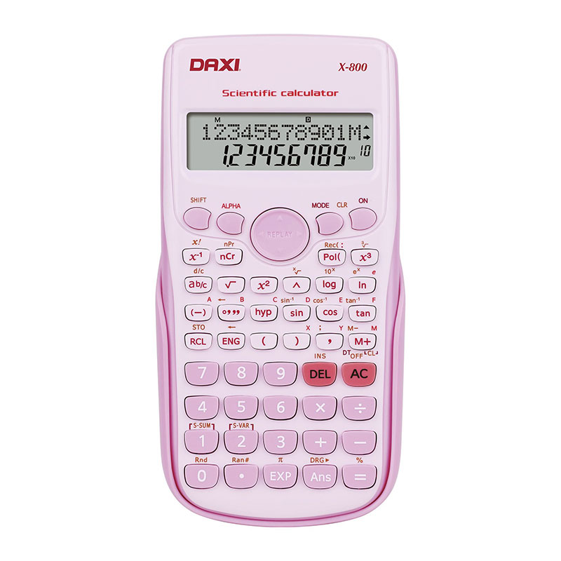 Daxi X-800P Bilimsel Hesap Makinesi Pembe resmi