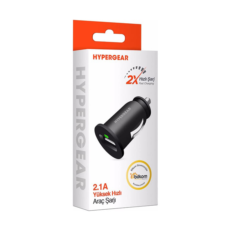 HyperGear 2.1A Hızlı Araç Şarjı - Siyah resmi