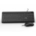 Inca IMK-377 Wired Slim Kablolu Q Klavye + Mouse Set - Siyah resmi