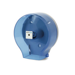Maxiflow Jumbo Tuvalet Dispanseri Plastik Şeffaf Mavi Çap:24x26 cm 30972 resmi