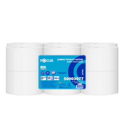 Focus Extra Mini Jumbo Tuvalet Kağıdı Çift Katlı 428 Yaprak 150 m - 12 Adet 50003077 resmi