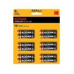 Kodak Xtralife Alkalin AAA İnce Pil 12 Adet resmi