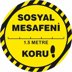 Sosyal Mesafeni Koru Yer Etiketi Sarı 30 cm U21089, Resim 1