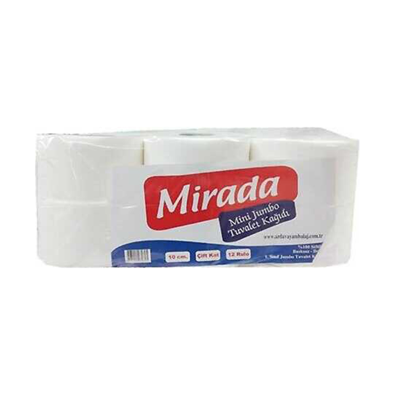 Mirada Mini Jumbo Tuvalet Kağıdı 12 Rulo 4KG resmi