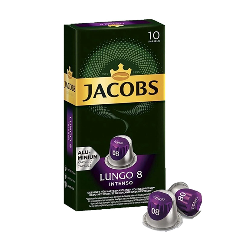 Jacobs Lungo 8 İntense Kapsül Kahve 10 Lu 4057024 resmi