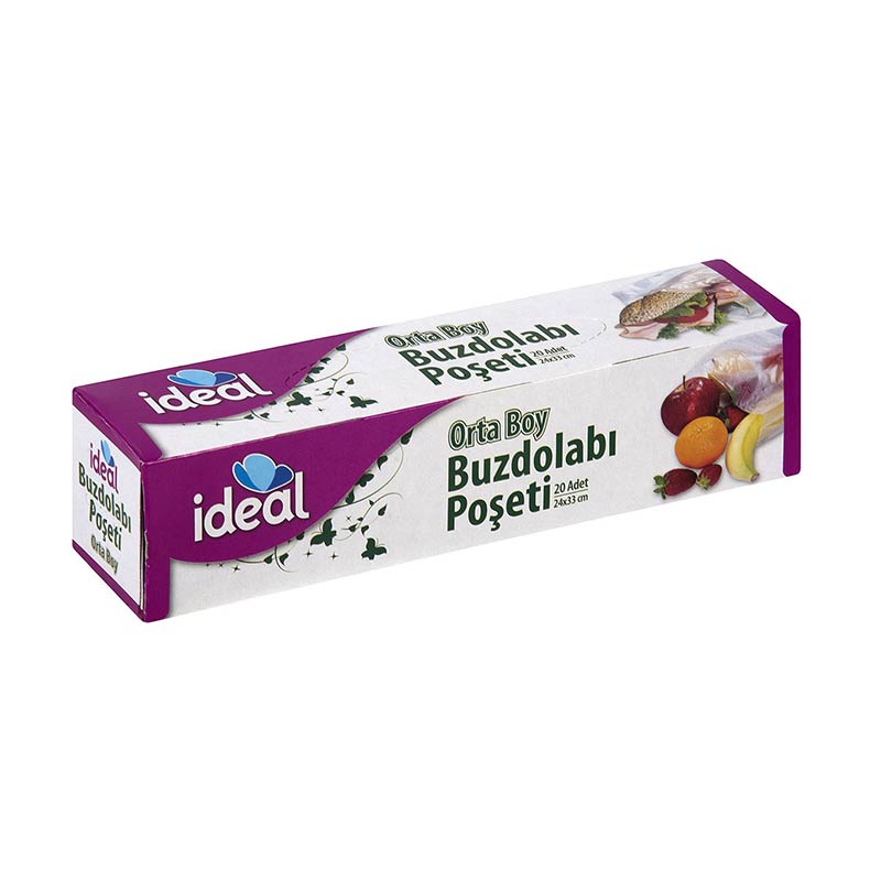 İdeal Buzdolabı Poşeti Orta Boy 24 x 33 30 Lu ST01700083 resmi