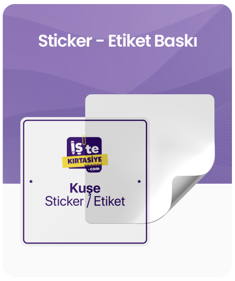 Sticker Etiket Baskı kategorisi için resim