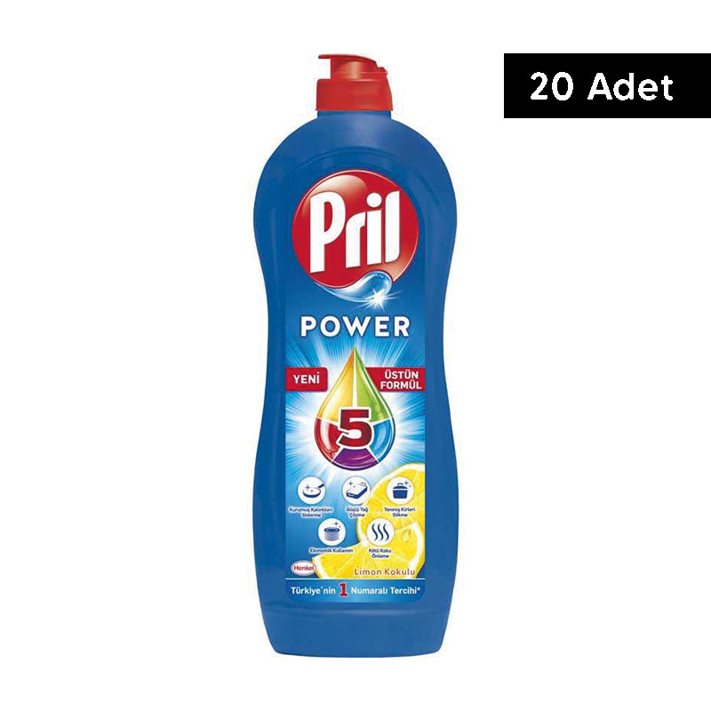 Pril Sıvı Bulaşık Deterjanı Limon Kokulu 675 ml (20 Adet) resmi