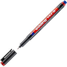 Edding 147S Silinebilir Asetat Kalemi Silgili 0.3 mm - Kırmızı