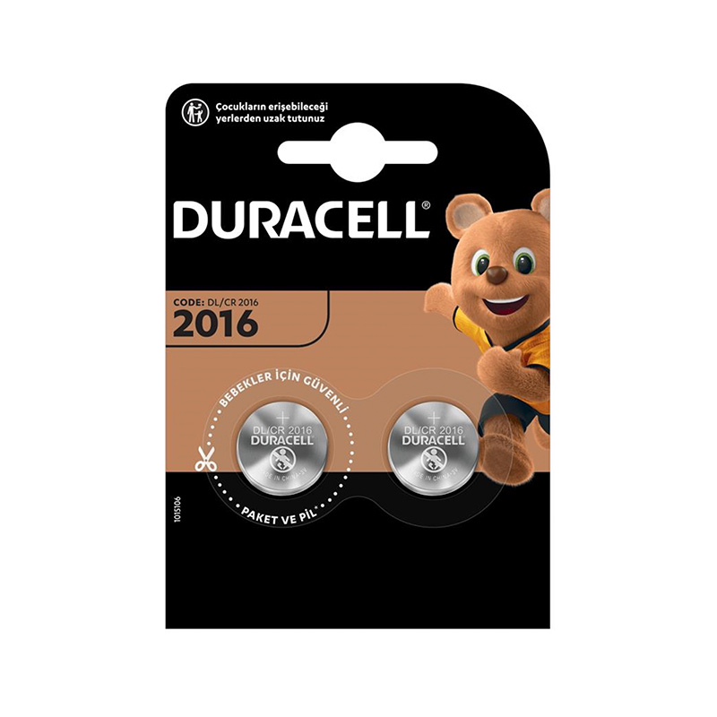 Duracell 2016 Lityum Düğme Pil 3 Volt 2'li Paket resmi