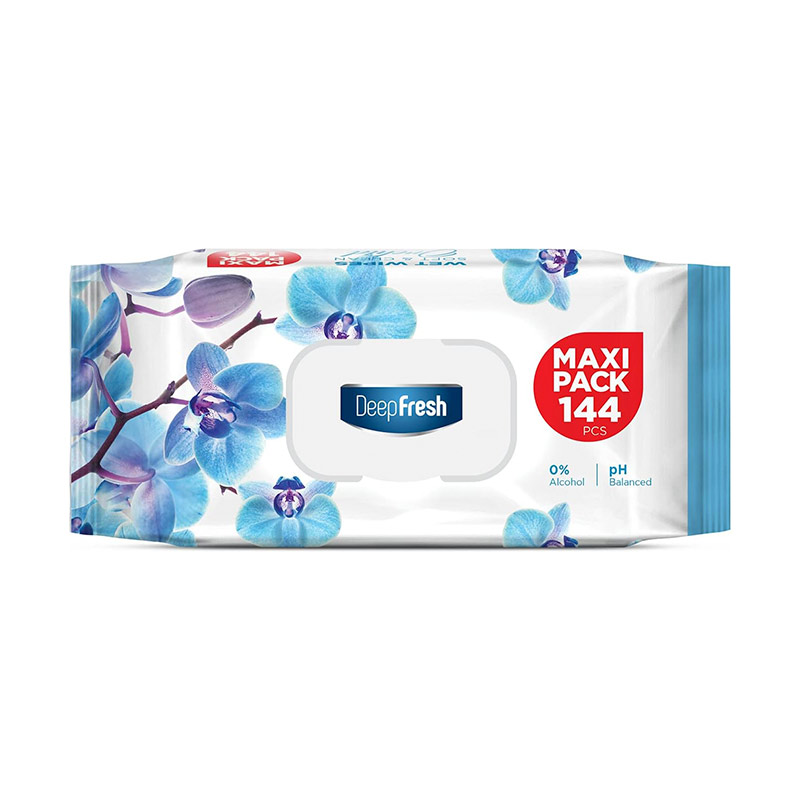 Deep Fresh Orkide Kokulu Islak Mendil Maxi Paket Kapaklı 144 Adet resmi