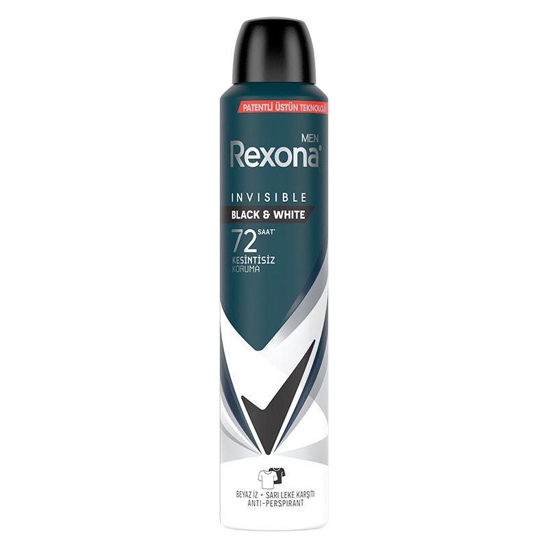 Rexona Men Invisible Black & White Erkek Deodorant 150 ml resmi